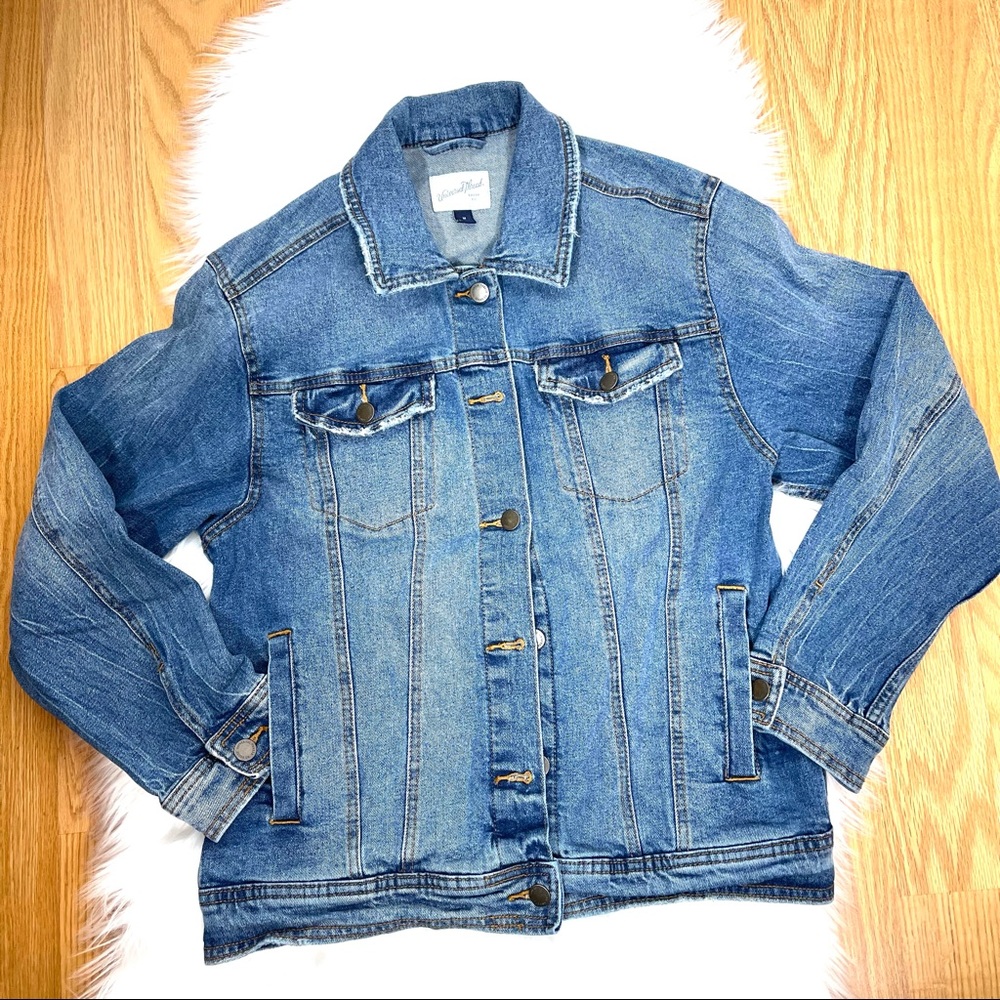 Universal Thread Button Front Blue Denim Jacket W… - image 2